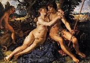 Hendrick Goltzius Venus and Adonis. oil painting artist